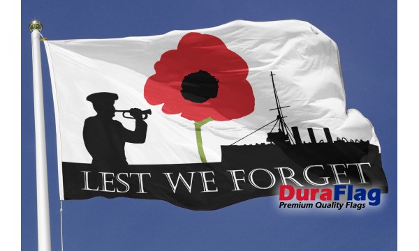 DuraFlag® Lest We Forget Navy Premium Quality Flag